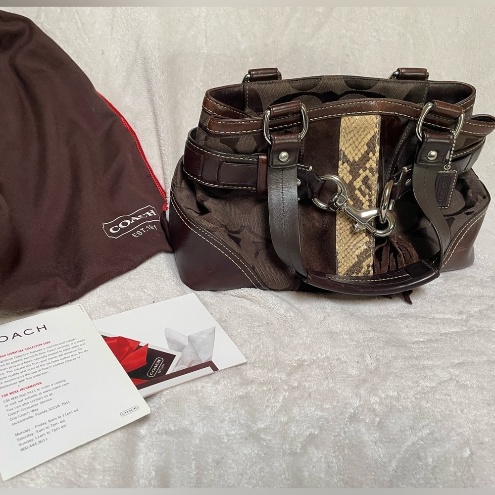 👜 Authentic COACH Purse & Matching Authentic COACH ID Case